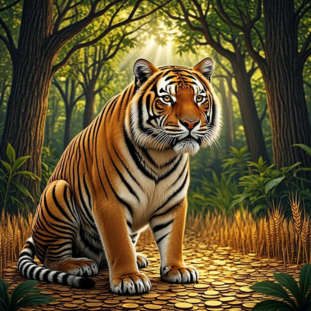 虎视眈眈出绿林 金秋丰收一地金打一个生肖动物,最终结果马上揭晓 虎视眈眈出绿林 金秋丰收一地金打一个生肖动物,最终结果马上揭晓