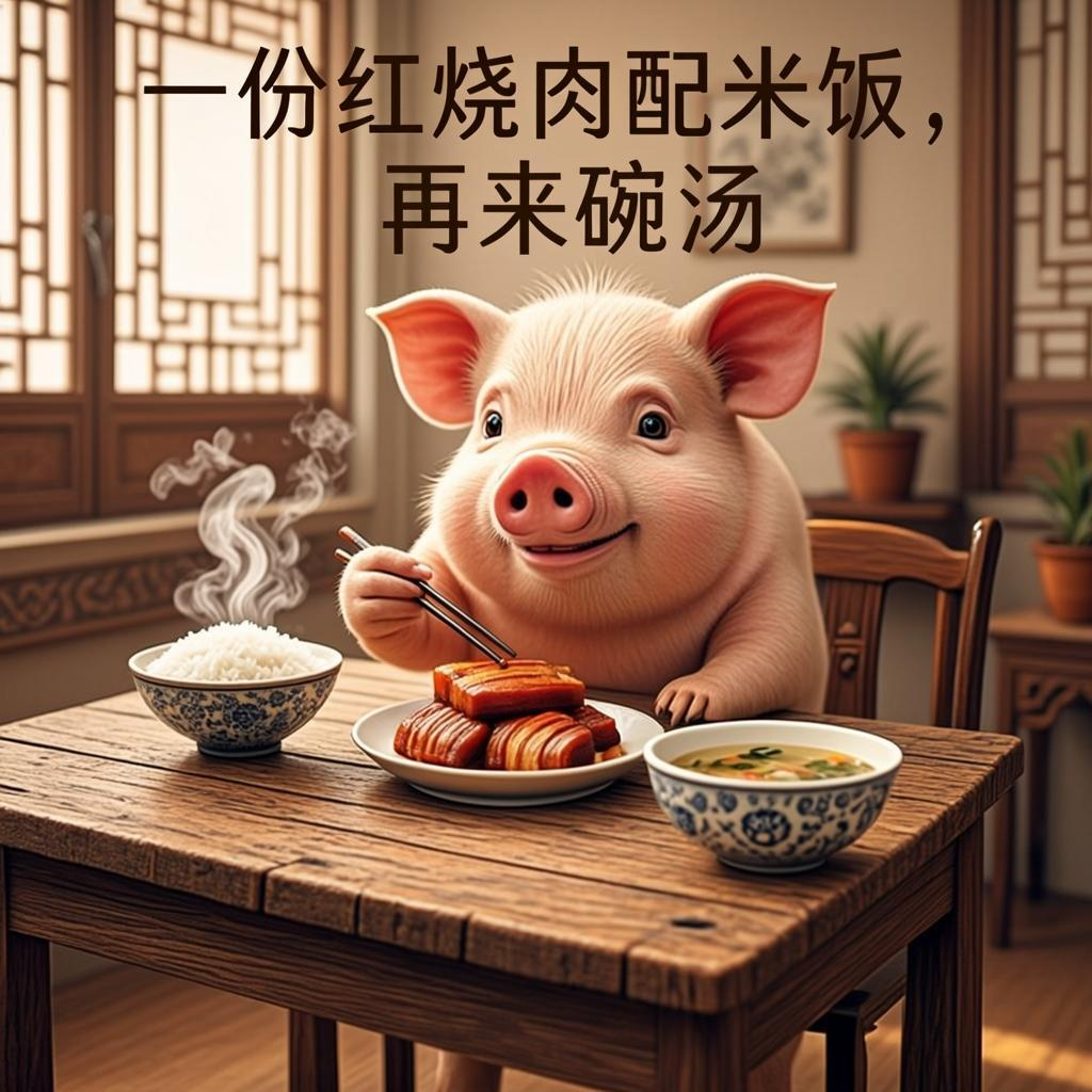 一份红烧肉配米饭,再来碗汤是什么生肖,仔细释义解释 一份红烧肉配米饭,再来碗汤是什么生肖,仔细释义解释