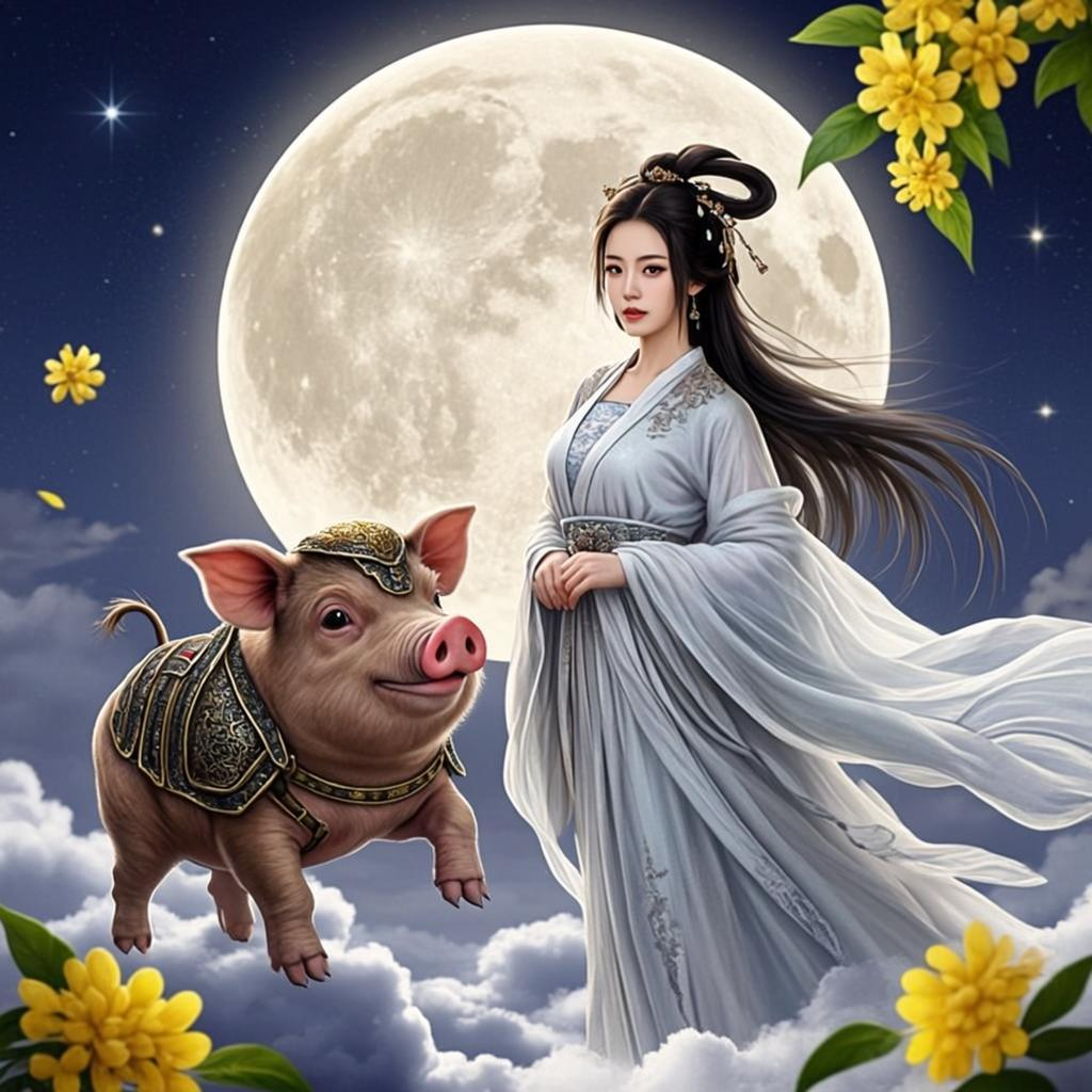 天蓬嫦娥共奔月是什么生肖，文化内涵解读