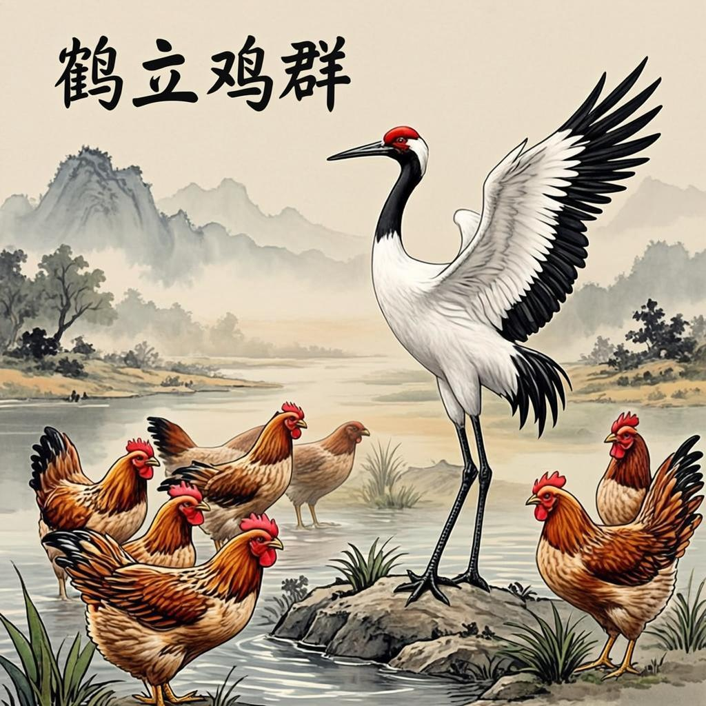鹤立鸡群指什么生肖,最新解释 鹤立鸡群指什么生肖,最新解释